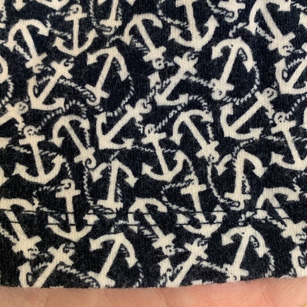 Nautica | Lace-Up Anchor Nautical All Over Print Sleeveless 100% Cotton Dress L - Picture 12 of 17